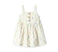 Amazon Essentials x Sofia Grainge Abito Casual in Cotone, Aderente in Vita con Gonna Ampia Bambine e ragazze, Bouquet Avorio, 2 anni