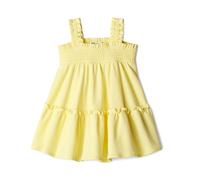 Amazon Essentials x Sofia Grainge Abito in Cotone a Nido d’Ape Bimba 0-24, Giallo Chiaro, 6-9 mesi