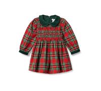Amazon Essentials x Sofia Grainge Abito in flanella a maniche lunghe Bimba, Rosso Ciliegia Plaid Motivo Festivo, 24 mesi