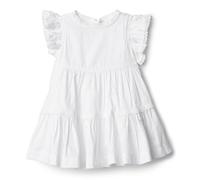Amazon Essentials x Sofia Grainge Abito in Tessuto con Maniche a Volant Bambine e ragazze, Bianco, 3 anni