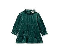 Amazon Essentials x Sofia Grainge Abito in Velluto a Coste a Maniche Lunghe Bimba, Verde Scuro, 12 mesi