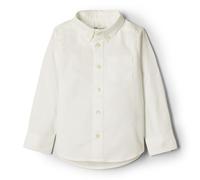 Amazon Essentials x Sofia Grainge Camicia Oxford Elasticizzata con Colletto Bimbo, Bianco, 12 Mesi