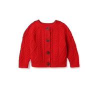 Amazon Essentials x Sofia Grainge Cardigan da pescatore Unisex Bimbi, Rosso, 0-3 mesi