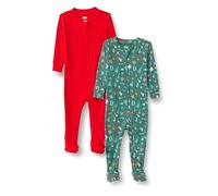 Amazon Essentials x Sofia Grainge Completi Coordinati di Pigiami Natalizi per La Famiglia Bambini e Ragazzi, Pacco da 2, Verde Salvia Scuro Holiday, 3 Anni