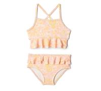 Amazon Essentials x Sofia Grainge Costume da Bagno Due Pezzi con Spalline Incrociate Bambine e ragazze, Rosa Conchiglia Effetto Cachemire Decorato, 24 mesi