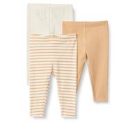 Amazon Essentials x Sofia Grainge Leggings Bambine e ragazze, Pacco da 3, Avorio/Cammello Chiaro/Righe, 4 anni