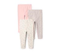 Amazon Essentials x Sofia Grainge Leggings Bimba, Pacco da 3, Alberi Rotondi/Facce di Coniglietto/Rosa, 12 Mesi