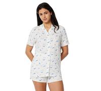 Amazon Essentials x Sofia Grainge Mamma ed Io Completo Pigiama a Maniche Corte Donna, Balene D'avorio, S