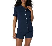 Amazon Essentials x Sofia Grainge Mamma ed Io Completo Pigiama a Maniche Corte Donna, Blu Marino, XXL