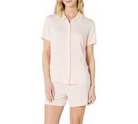 Amazon Essentials x Sofia Grainge Mamma ed Io Completo Pigiama a Maniche Corte Donna, Rosa Chiaro, XXL