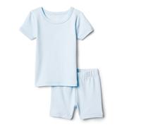 Amazon Essentials x Sofia Grainge Mamma ed Io Completo Pigiama a Maniche Corte Unisex Bambini e Ragazzi, Blu Chiaro, 2 Anni