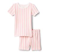 Amazon Essentials x Sofia Grainge Mamma ed Io Completo Pigiama a Maniche Corte Unisex Bambini e Ragazzi, Rosa Pallido A Strisce Larghe, 3 Anni