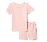 Amazon Essentials x Sofia Grainge Mamma ed Io Completo Pigiama a Maniche Corte Unisex Bambini e Ragazzi, Rosa Chiaro, 4 Anni