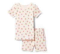 Amazon Essentials x Sofia Grainge Mamma ed Io Completo Pigiama a Maniche Corte Unisex Bimbi, Pesca Pioggia di Fragole, 24 Months
