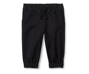 Amazon Essentials x Sofia Grainge Pantaloni da Jogging Pull-On in Twill Unisex Bambini e Ragazzi, Nero, L
