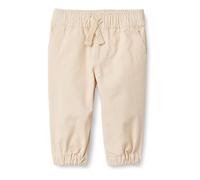 Amazon Essentials x Sofia Grainge Pantaloni da Jogging Pull-On in Twill Unisex Bimbi, Beige Chiaro, 6-9 Mesi