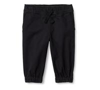 Amazon Essentials X Sofia Grainge - Pantaloni Jogger Unisex per Bambini, in Twill, Senza Cerniera, 6-9 Mesi, Colore: Nero