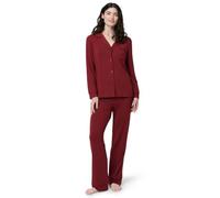 Amazon Essentials x Sofia Grainge Pigiama in Modal Elasticizzato Composto da Top a Maniche Lunghe con Bottoni sul Davanti e Pantaloni Lunghi Donna