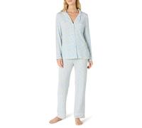 Amazon Essentials x Sofia Grainge Pigiama in Modal Elasticizzato Composto da Top a Maniche Lunghe con Bottoni sul Davanti e Pantaloni Lunghi Donna