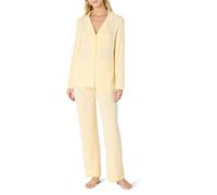 Amazon Essentials x Sofia Grainge Pigiama in Modal Elasticizzato Composto da Top a Maniche Lunghe con Bottoni sul Davanti e Pantaloni Lunghi Donna