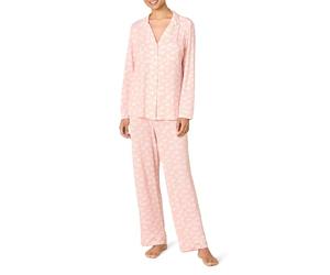 Amazon Essentials x Sofia Grainge Pigiama in Modal Elasticizzato Composto da Top a Maniche Lunghe con Bottoni sul Davanti e Pantaloni Lunghi Donna