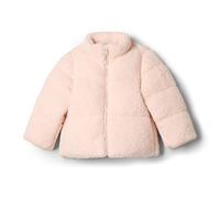 Amazon Essentials x Sofia Grainge Piumino Lungo Stile Teddy Unisex Bimbi, Rosa Chiaro, 12 mesi