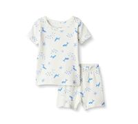 Amazon Essentials x Sofia Grainge Set Pigiama Estivo a Maniche Corte Mommy and Me per Donne e Ragazze, Confezione da 2, Balene D'avorio, 3-6 mesi