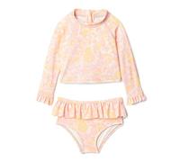 Amazon Essentials x Sofia Grainge Set Rash Guard 2 Pezzi a Manica Lunga Bambine e ragazze, Rosa Effetto Cachemire Decorato, 4 anni