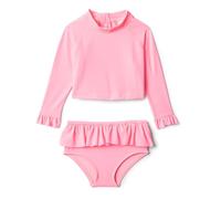Amazon Essentials x Sofia Grainge Set Rash Guard 2 Pezzi a Maniche Lunghe Bambine e ragazze, Rosa Brillante, 12 mesi