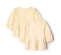 Amazon Essentials x Sofia Grainge Top in Maglia con Maniche a 3/4 Bambine e Ragazze, Pacco da 2, Alberi Rotondi/Floreale Delicato, 4 Anni