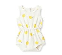 Amazon Essentials x Sofia Grainge Tutina Corta Leggera Senza Maniche in French Terry Bimba 0-24, Avorio Grande Limone, 18 mesi