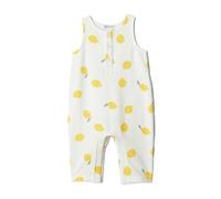 Amazon Essentials x Sofia Grainge Tutina Leggera in French Terry Senza Maniche Unisex - Bambini e ragazzi, Avorio Grande Limone, 3-6 mesi