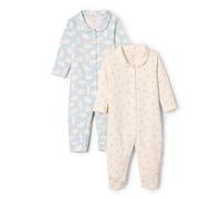 Amazon Essentials x Sofia Grainge Tutina Notte Senza Piedi Unisex Bimbi, Pacco da 2, Blu Coniglietto Orsi, Prematuro