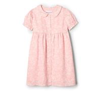 Amazon Essentials x Sofia Grainge Vestito Bambina in Rasatello di Cotone con Colletto, Rosa Avorio Delicato Floreale, 12 Mesi
