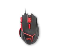 [Amazon Exclusive] DR1TECH Hunter Mouse da Gaming Professionale con Filo Resistente [5 Pesi Removibili + TRIPLE FIRE] - 9 Tasti fino a 4200 DPI - Mouse Ergonomico da Gioco per PC/PS4