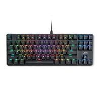 [Amazon Exclusive] DR1TECH Raven Tastiera Meccanica TKL da Gaming RGB per PC [20 mln di Click] 87 Tasti Anti Ghosting - Tastiera USB Ergonomica con Filo