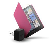 Amazon Kindle Colorsoft 16 GB + Custodia in fibra vegetale rosa lampone + Caricatore da 9 W