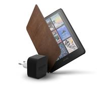 Amazon Kindle Colorsoft 16 GB + Custodia in pelle di prima qualità color caffè + Caricatore da 9 W
