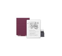 Amazon Kindle Scribe 32 GB (Grafite) + Penna Premium + Custodia | In pelle di prima qualità (Porpora) + USB-C Caricabatterie