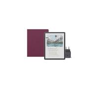 Amazon Kindle Scribe Colorsoft 64 GB (Grafite) + Penna Premium + Cover folio premium - Pelle di prima qualità (Porpora) + USB-C Caricabatterie