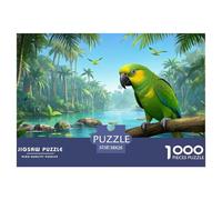 Amazon Parrot 1000 Pieces Jigsaw Puzzles For Adults Family Challenge Toys Stress Relieving Entertainment Exercise The Memory of The Brain for Adults And Kids, Age 12 Years Up 38x26cm/1000pcs