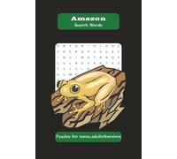 amazon search words , puzzles for teens , adults & seniors: puzzles search book , size 6x9 inch , 110 puzzles followed by other 55 solutions