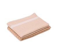 Amazon, Strofinacci in 100% cotone jacquard, 50 x 70 cm, colore grigio/bianco, confezione da 2