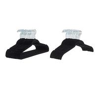 AmazonBasics - Gruccia in velluto con portapantaloni, 30 pezzi, Nero & - Gruccia in velluto per abiti e camicie, 30 pezzi, Nero