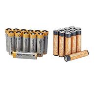 AmazonBasics Pile Stilo Alcaline AA Performance, confezione da 12 & Pile Mini Stilo Alcaline AAA Performance, confezione da 12