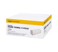 AmazonCommercial Asciugamani di Carta Piegati a V 2 Veli Premium 3150 unità (15