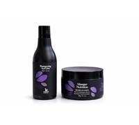 Amazonie Essence - Shampoo e maschera nutrizione - Açai, 300 ml, senza solfato, olio di Argan e Murumuru, per tutti i tipi di capelli