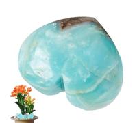 Amazonite, pietra di cuore di amazonite blu | Artigianato per la decorazione della casa a forma di cuore di amazonite naturale, decorazione per la casa