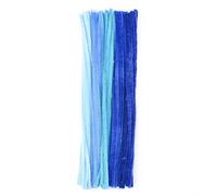 AmazonUkkitchen Vaessen - Detergente Creativo per Tubi, 8 mm x 30 cm, 50 Pezzi, Fibra Sintetica, Fibra Sintetica, Blu, 30 x 0.8 x 0.1 cm