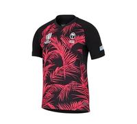 AMAZOZ Maglia da rugby 2025 World Cup R.W.C Fiji, da uomo, per allenamento e calcio, Sueter Niña Stranger Things, felpa con cappuccio per bambini (nero, XXL), Nero , XXL